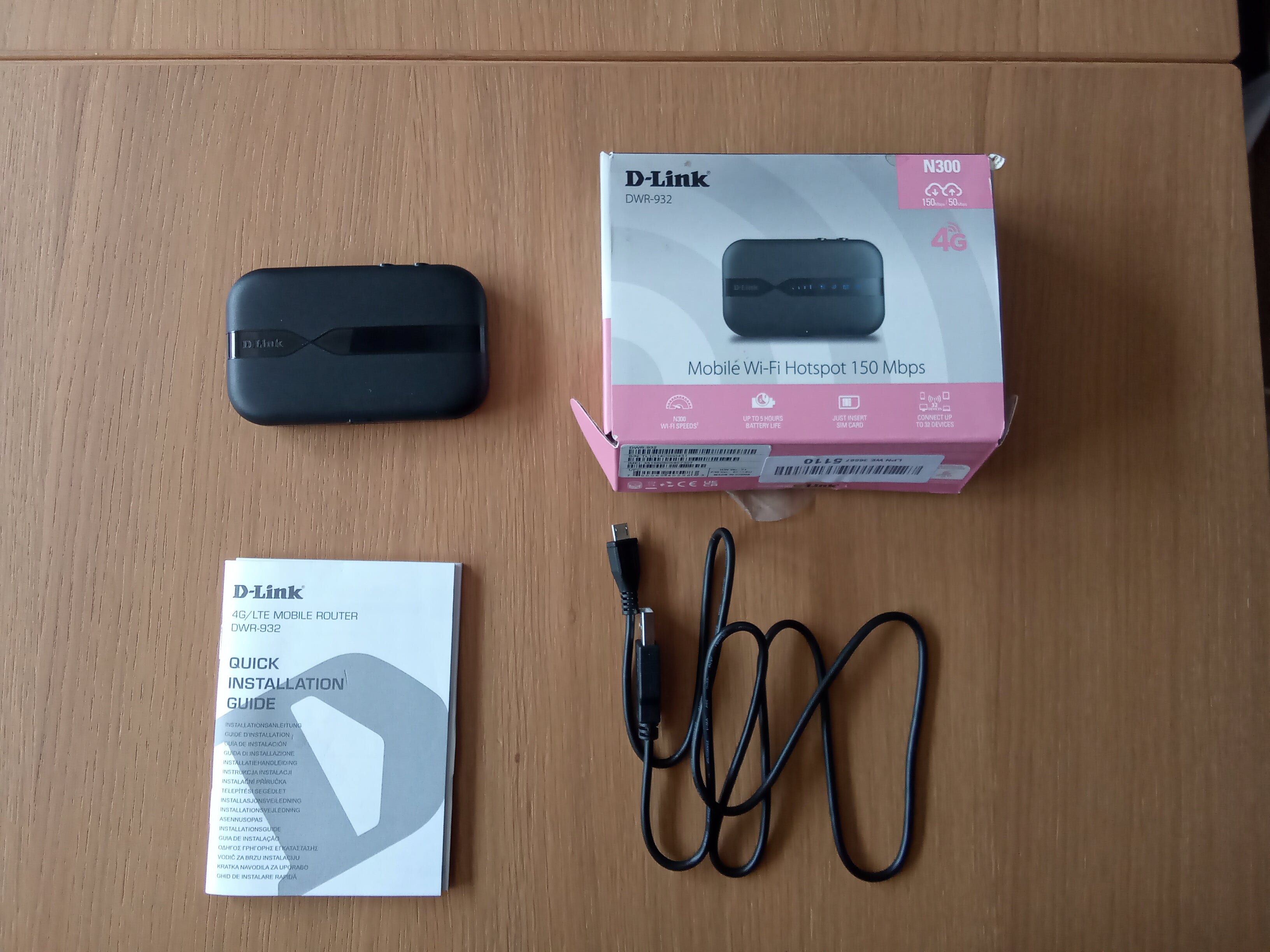 D-Link Router móvil 4G para SIM de datos GRADO A