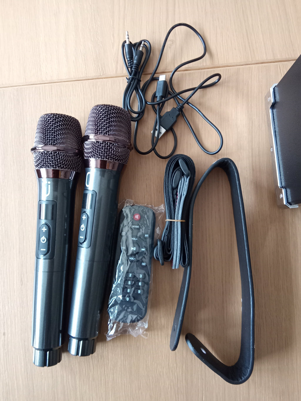 JYX Máquina de Karaoke con Dos micrófonos inalámbricos GRADO A