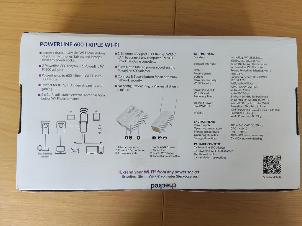 STRONG- Powerline 600 triple wifi grado A (resellado)
