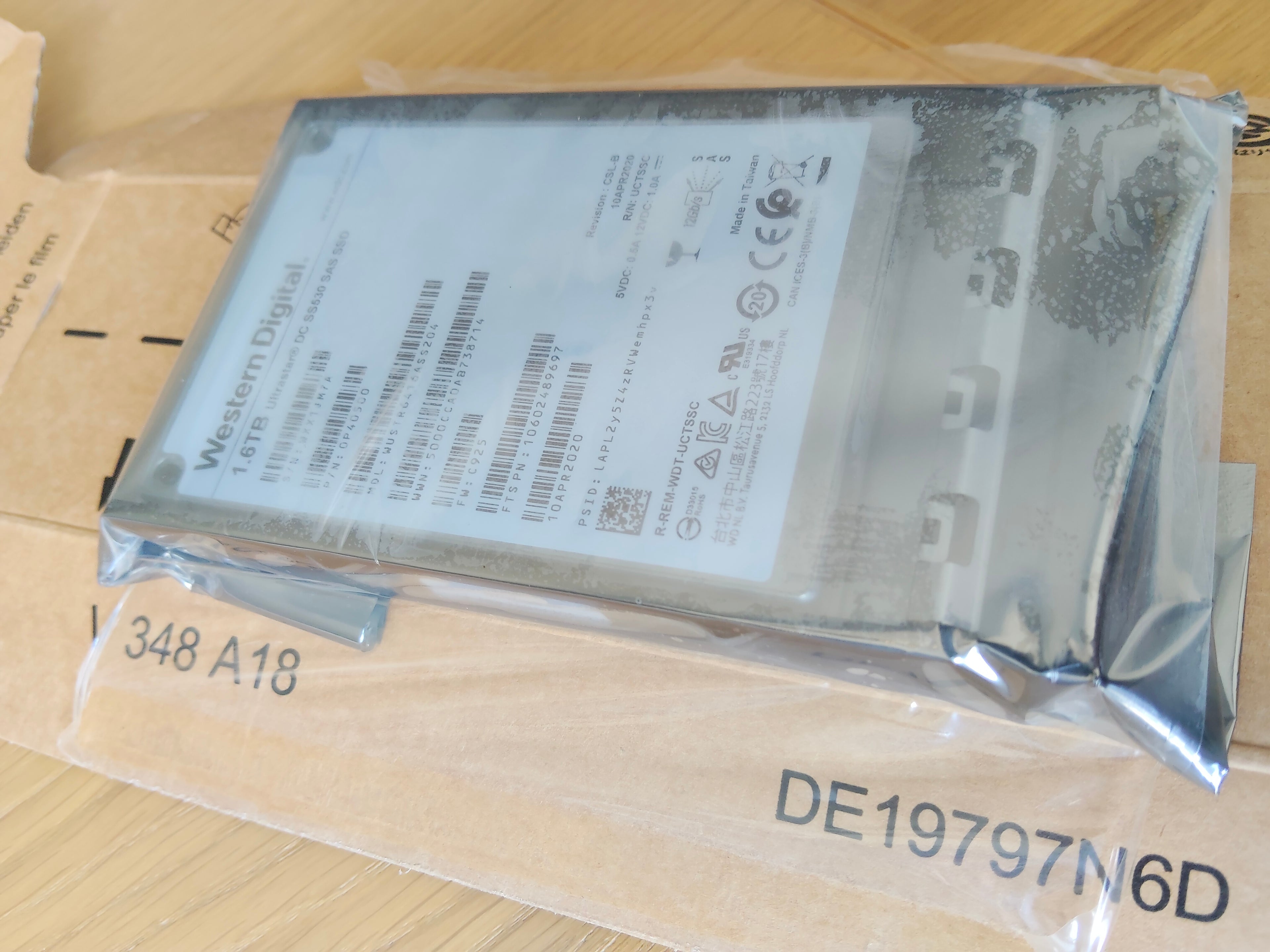 Western Digital Ultrastar DC SS530 SAS SSD 1.6TB GRADO A sellado